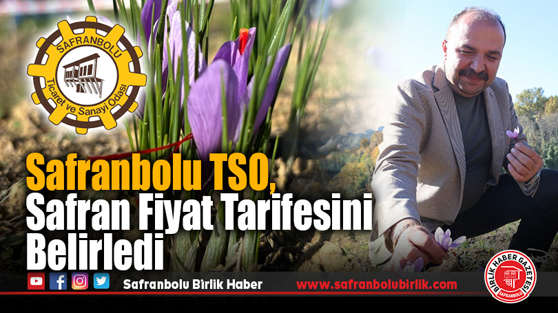 Safranbolu TSO, safran fiyat tarifesini belirledi