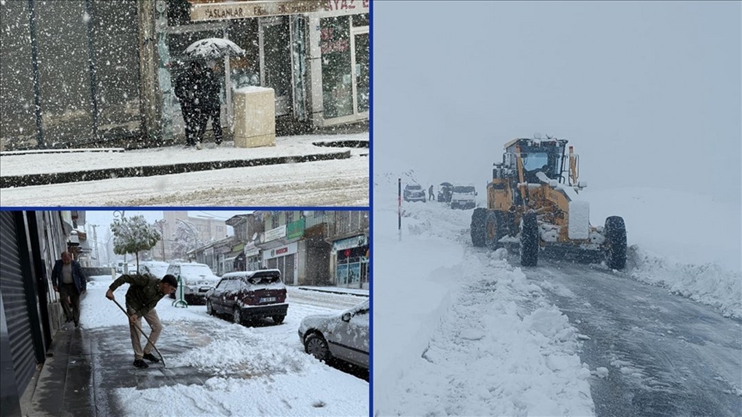Yurdun bazı kesimlerinde kar yağışı etkili oldu