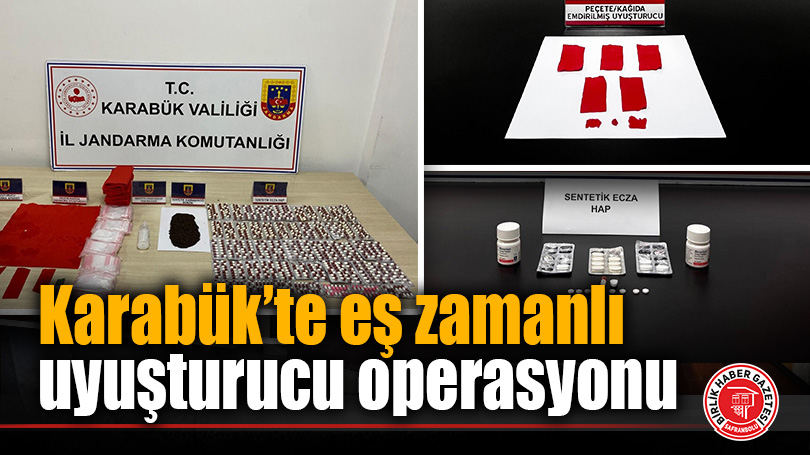 Karabük’te Jandarmadan Uyuşturucu Operasyonu