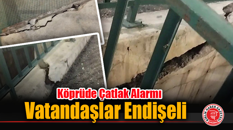 Şirinevler’deki Geçit Köprüsünde Çatlak Tehlikesi