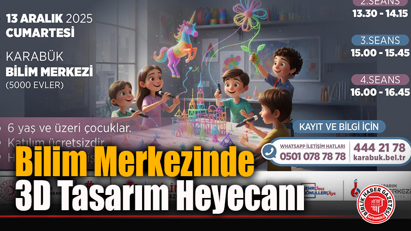 3 Boyutlu Kalem Atölyesinde Çocuklar Hayallerini Gerçeğe Dönüştürecek