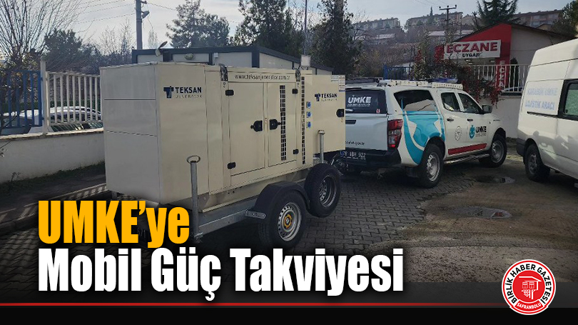 Karabük’te UMKE’ye Tam Mobil Jeneratör Takviyesi