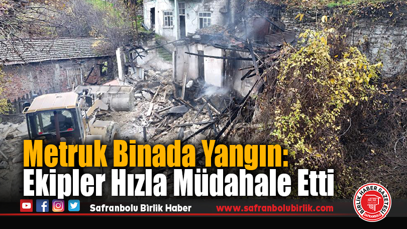 Metruk Binada Yangın: Ekipler Hızla Müdahale Etti