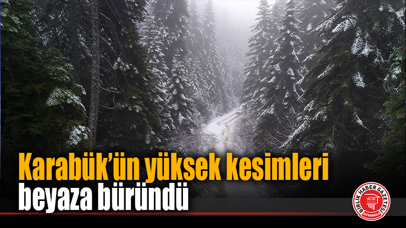 Karabük’ün yüksek kesimleri beyaza büründü