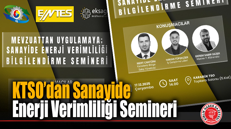 Karabük’te Sanayide Enerji Verimliliği Semineri Düzenleniyor