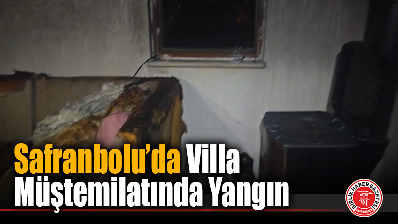 Safranbolu’da Villa Müştemilatında Yangın