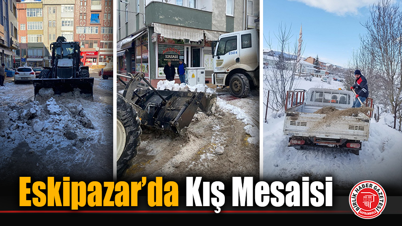 Eskipazar’da Karla Mücadele Aralıksız Sürüyor