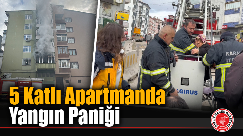5 Katlı Apartmanda Yangın Paniği