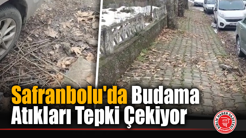 Safranbolu’da Budama Atıkları Tepki Çekiyor
