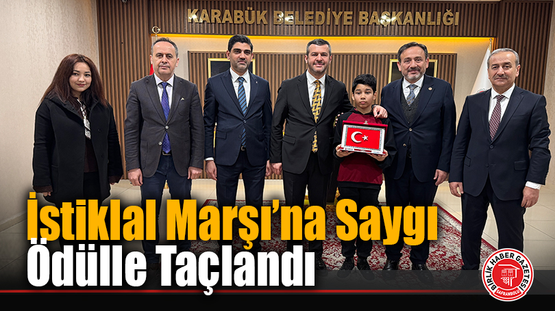 İstiklal Marşı’na Saygı Ödülle Taçlandı
