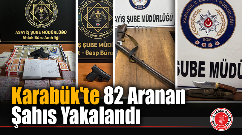 Karabük’te 82 Aranan Şahıs Yakalandı