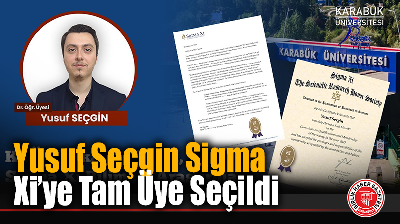 KBÜ’lü Akademisyen Yusuf Seçgin’e Uluslararası Bilim Onuru