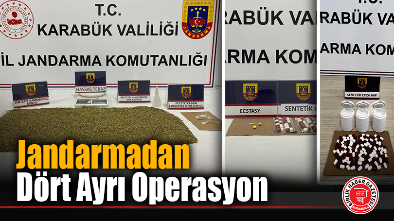 Jandarmadan Dört Ayrı Operasyon