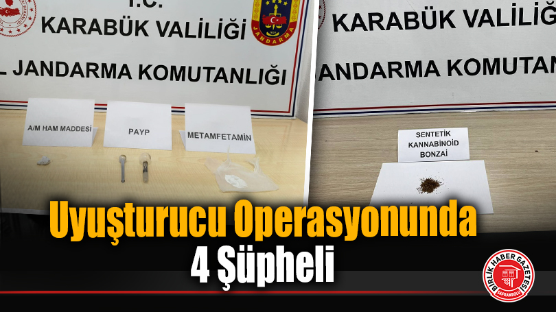 Uyuşturucu Operasyonunda 4 Şüpheli