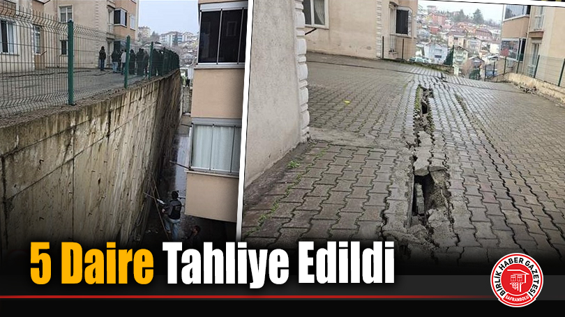 Karabük’te İstinat Duvarı Tehlikesi