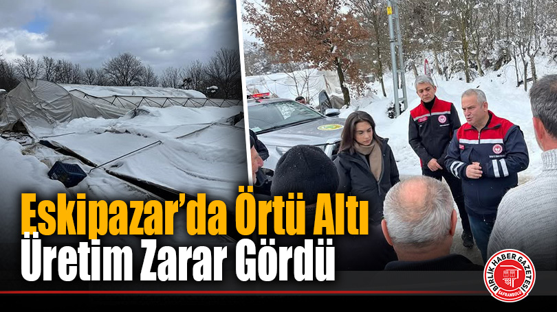 Yoğun Kar Yağışı Seraları Vurdu