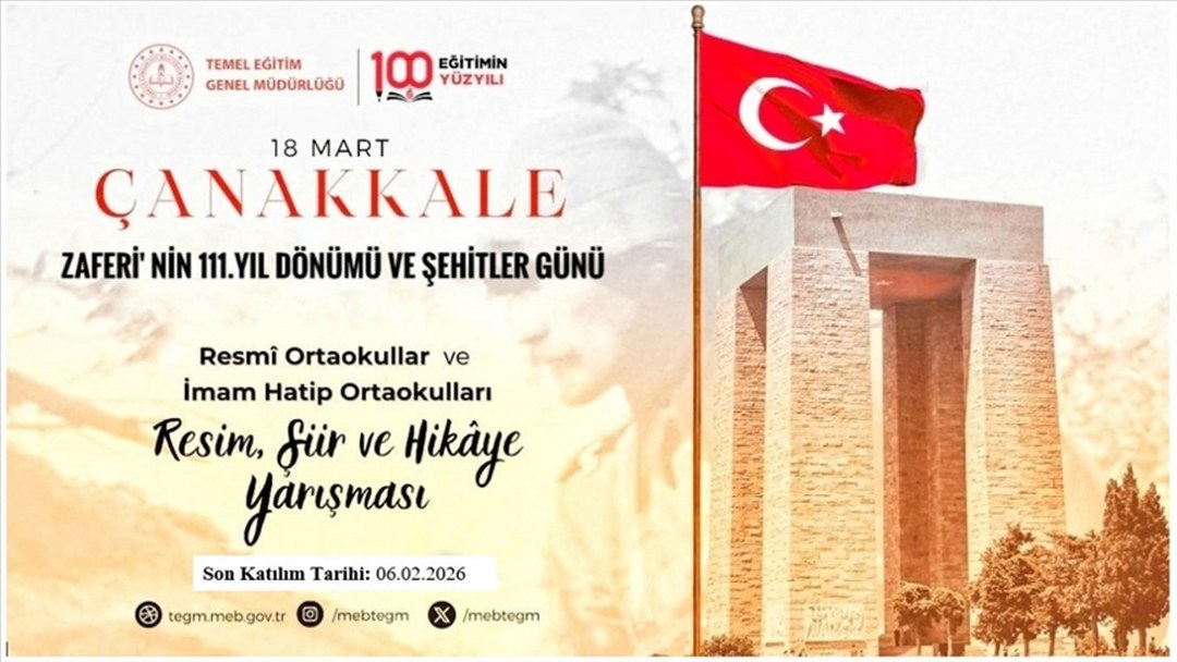 MEB, 18 Mart Çanakkale Zaferi’nin 111. yılını yarışmayla kutlayacak