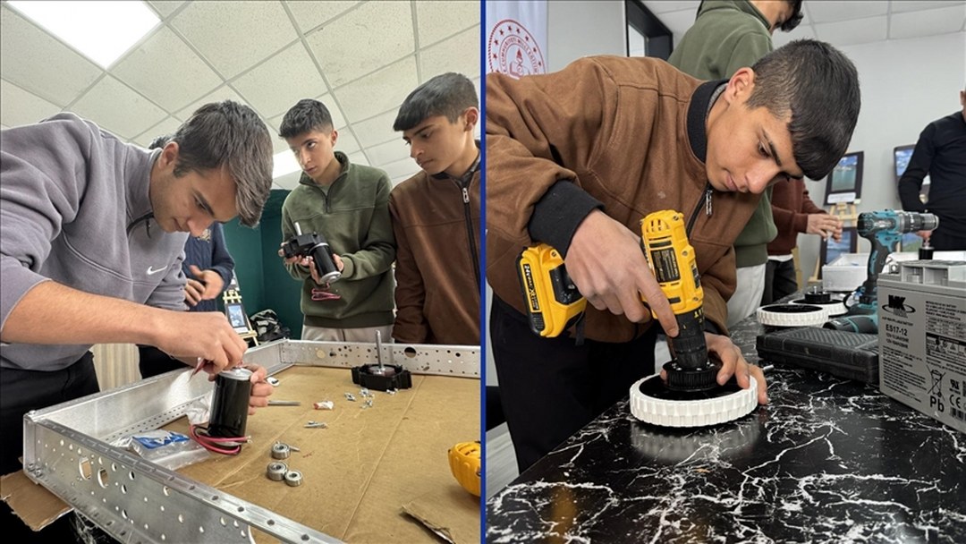 Hakkarili lise öğrencileri “Biz de yapabiliriz” diyerek robot takımı kurdu