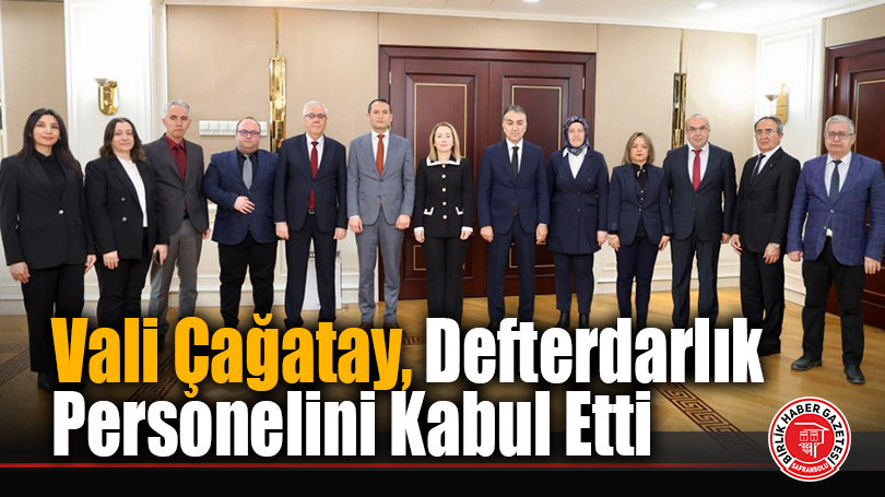 Vali Çağatay, Defterdarlık Personelini Kabul Etti