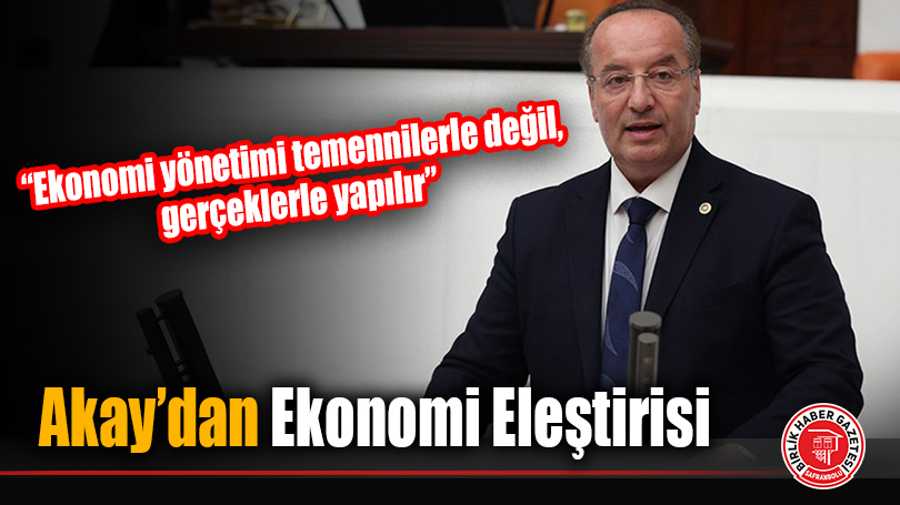 Cevdet Akay’dan Ekonomi Eleştirisi