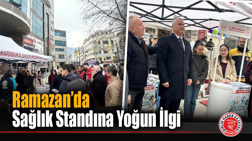 Ramazan’da Sağlık Standına Yoğun İlgi