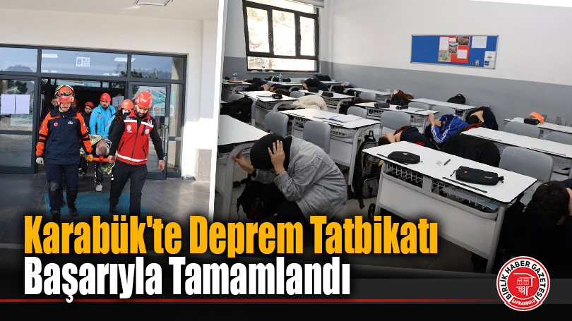 Öğrenciler Deprem Tatbikatı Gerçekleştirdi