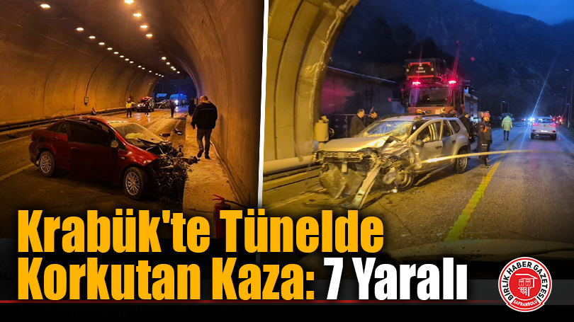 Krabük’te Tünelde Korkutan Kaza: 7 Yaralı