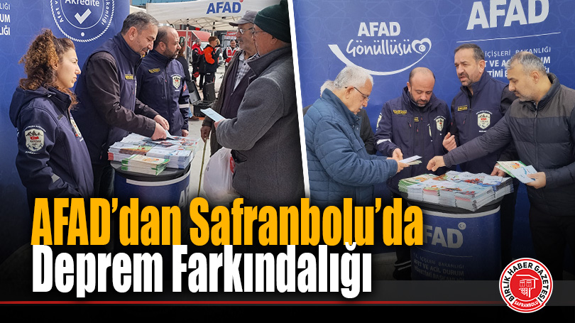 AFAD’dan Safranbolu’da Deprem Mesaisi