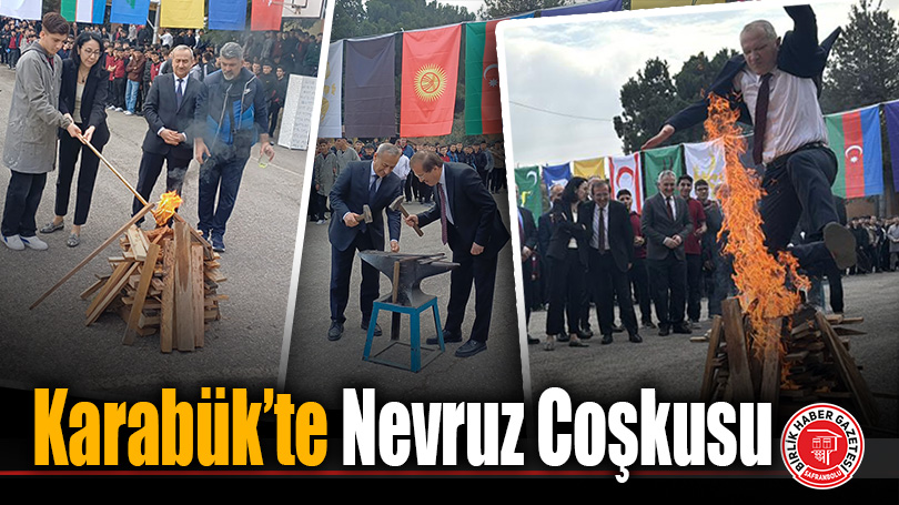 Karabük’te Nevruz Ateşi Baharın Müjdesi İçin Yandı