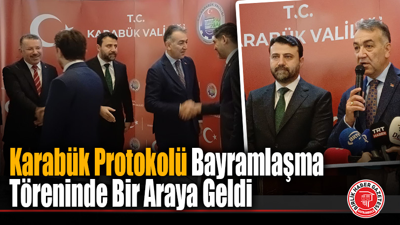 Karabük Protokolü Bayramlaşma Töreninde Bir Araya Geldi