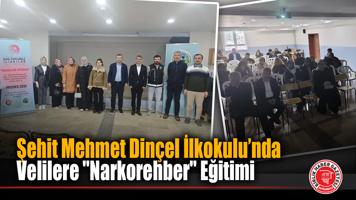 Şehit Mehmet Dinçel İlkokulu’nda Velilere “Narkorehber” Eğitimi