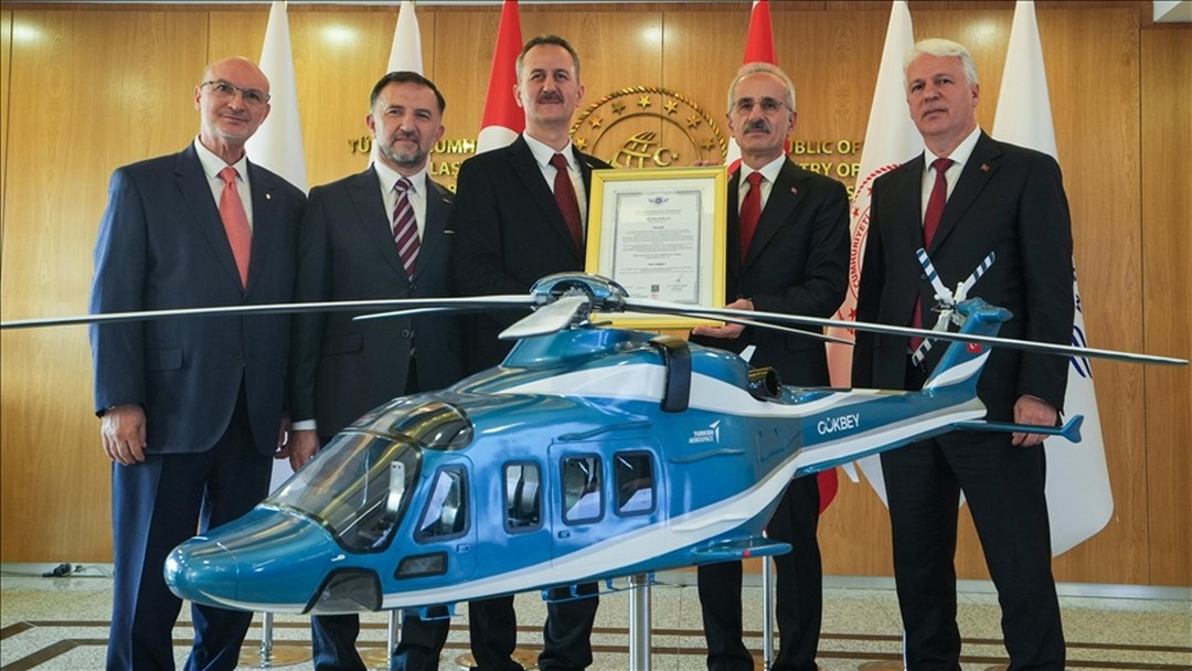 GÖKBEY Helikopteri Sertifika Teslim Töreni gerçekleştirildi