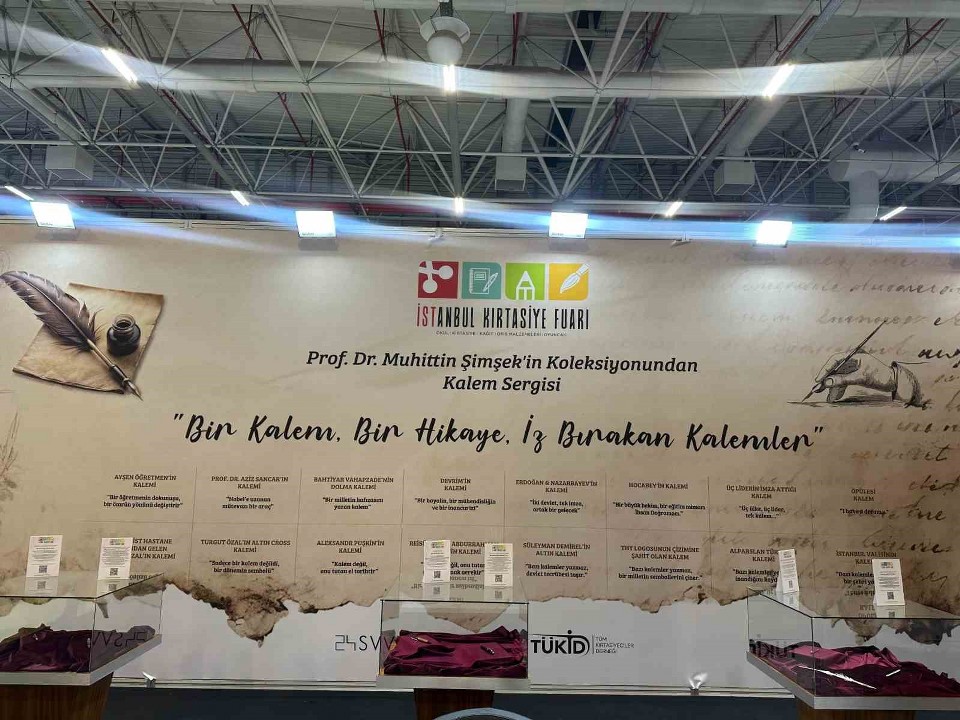 Tarihe iz bırakan kalemler, 32’nci İstanbul Kırtasiye Fuarı’nda sergilendi