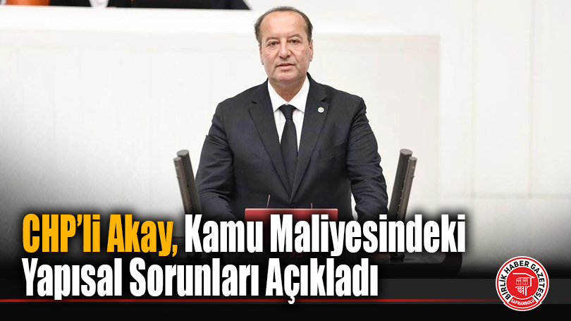 CHP’li Akay, Kamu Maliyesindeki Yapısal Sorunları Açıkladı