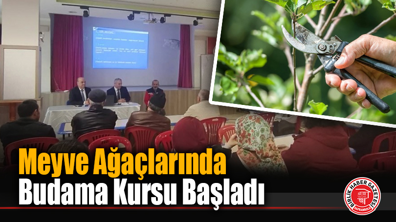 Meyve Ağaçlarında Budama Kursu Başladı