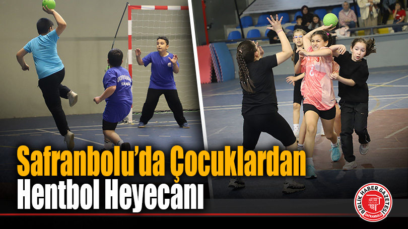 Safranbolu’da Miniklerden Hentbol Heyecanı