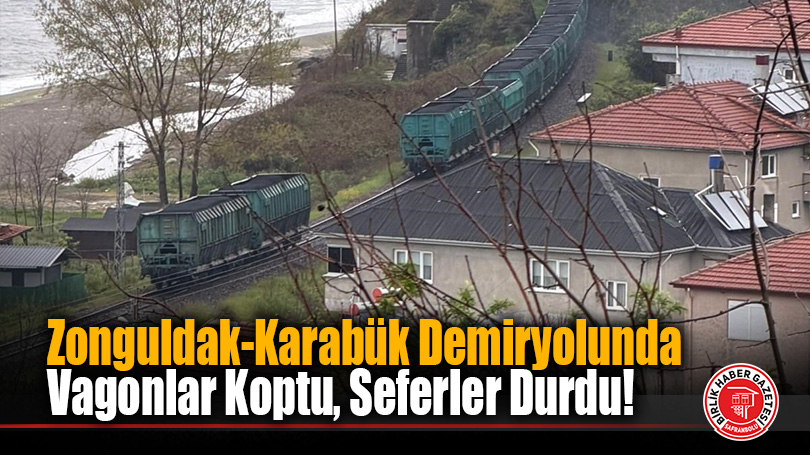 Zonguldak-Karabük Demiryolunda Vagonlar Koptu, Seferler Durdu!