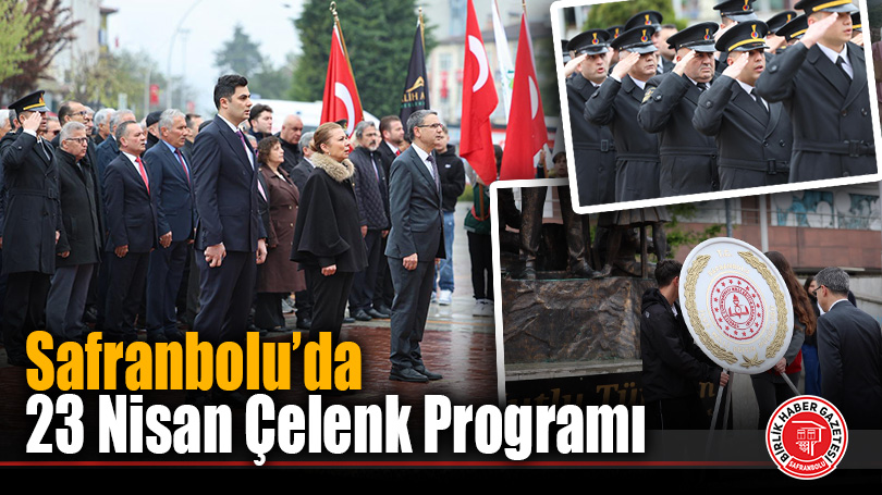Safranbolu’da 23 Nisan Çelenk Programı