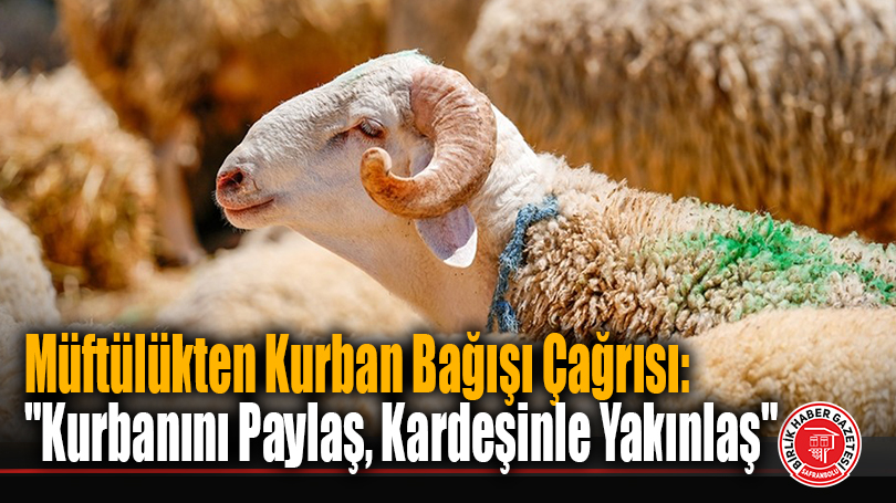Müftülükten Kurban Bağışı Çağrısı: “Kurbanını Paylaş, Kardeşinle Yakınlaş”