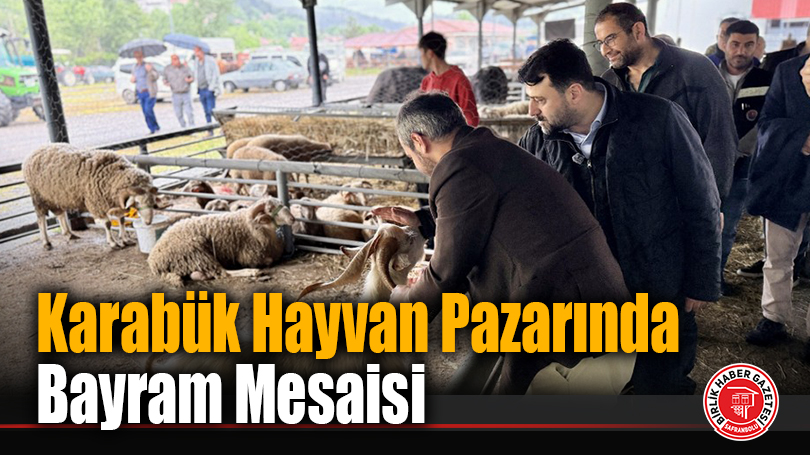 Karabük Hayvan Pazarında Bayram Mesaisi