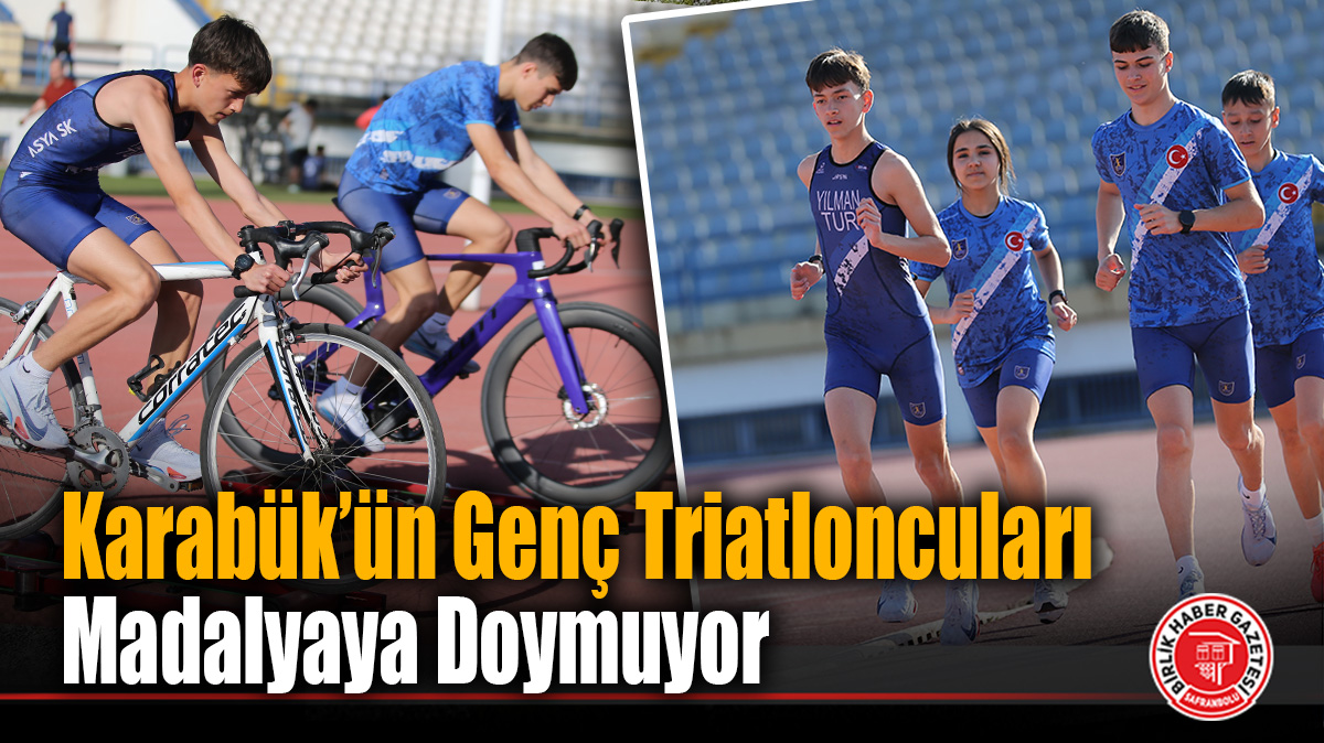 Karabük’ün Genç Triatloncuları Madalyaya Doymuyor