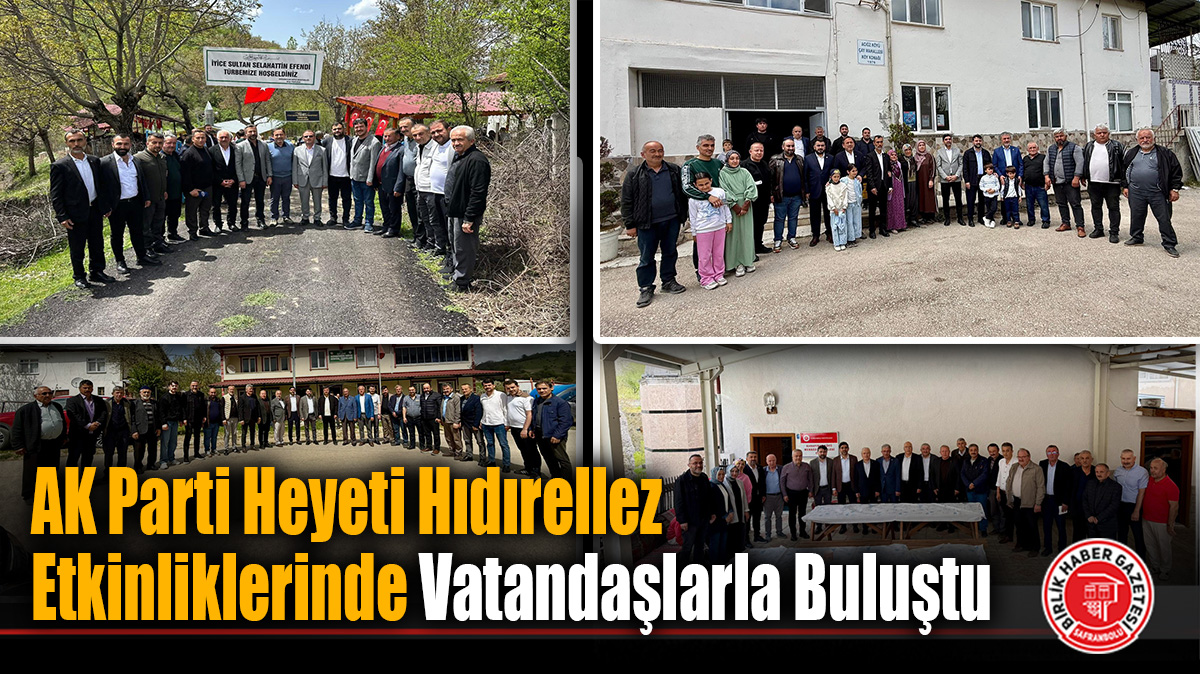 AK Parti Heyeti Hıdırellez Etkinliklerinde Vatandaşlarla Buluştu