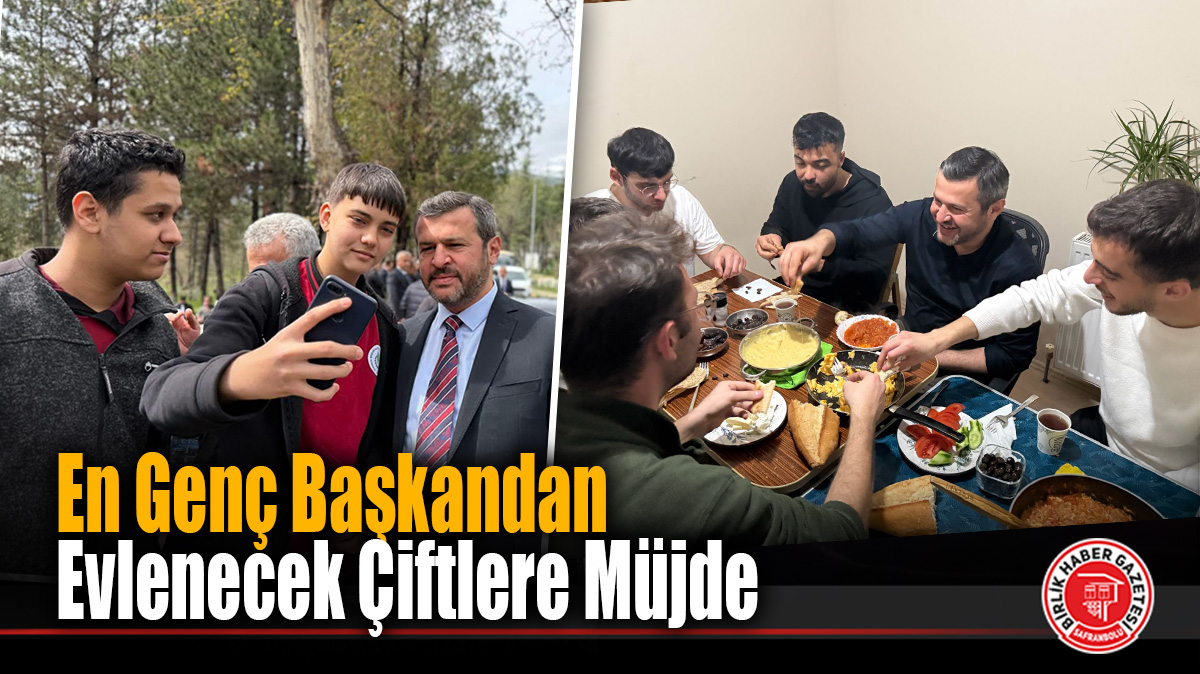 En Genç Başkandan Evlenecek Çiftlere Müjde