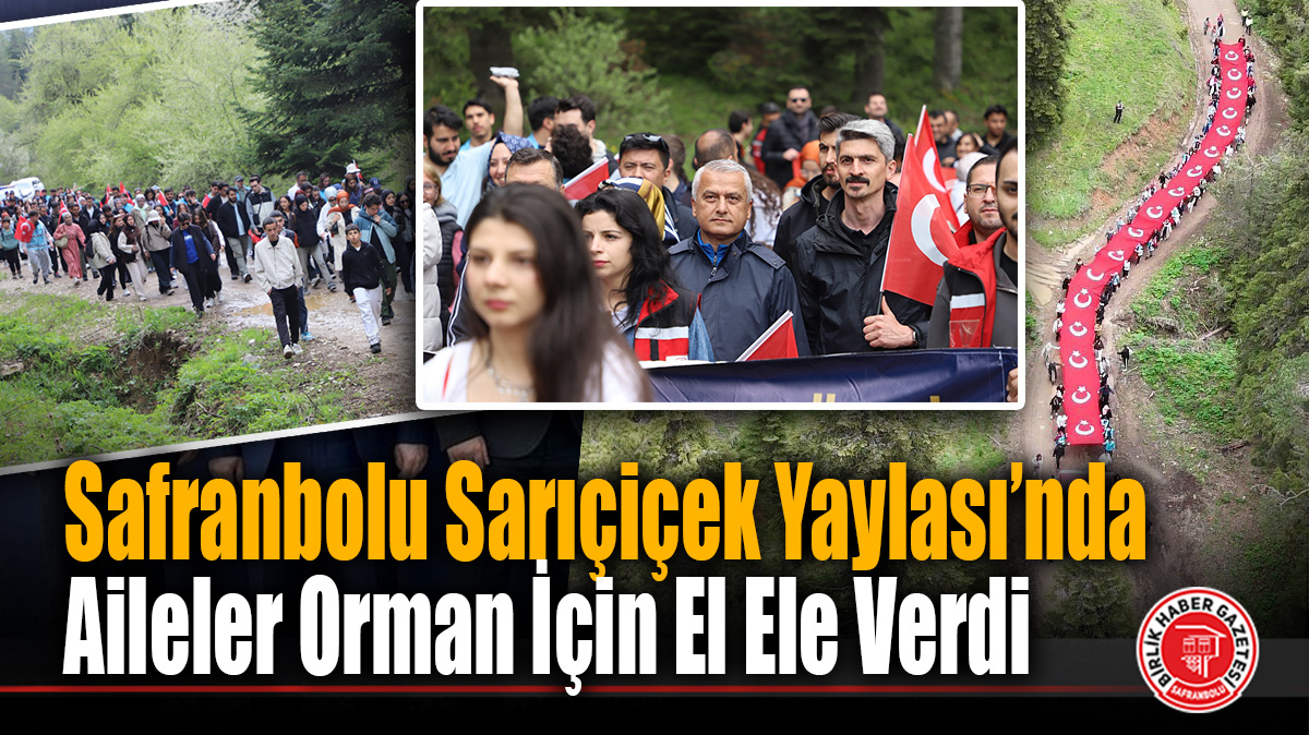 Safranbolu Sarıçiçek Yaylası’nda aileler orman için el ele verdi