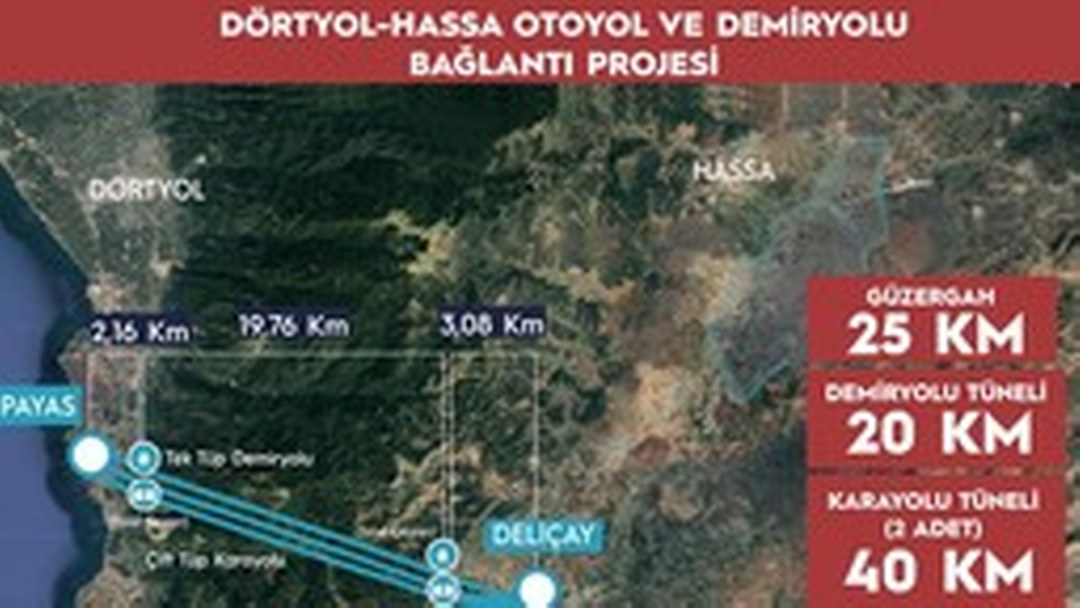 Hatay’daki Dörtyol-Hassa Demir Yolu ve Otoyolu Projesi ile Amik Ovası’na ulaşım kolaylaşacak