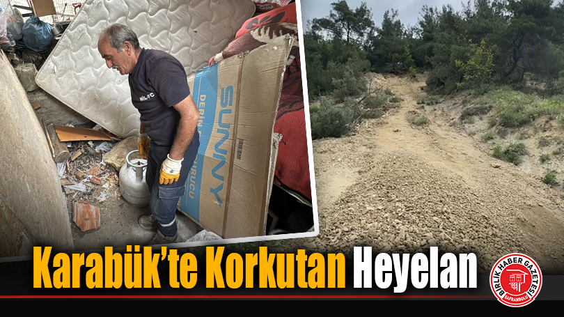 Karabük’te Korkutan Heyelan