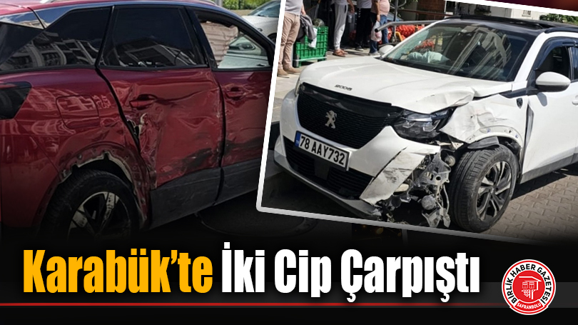 Karabük’te İki Cip Çarpıştı