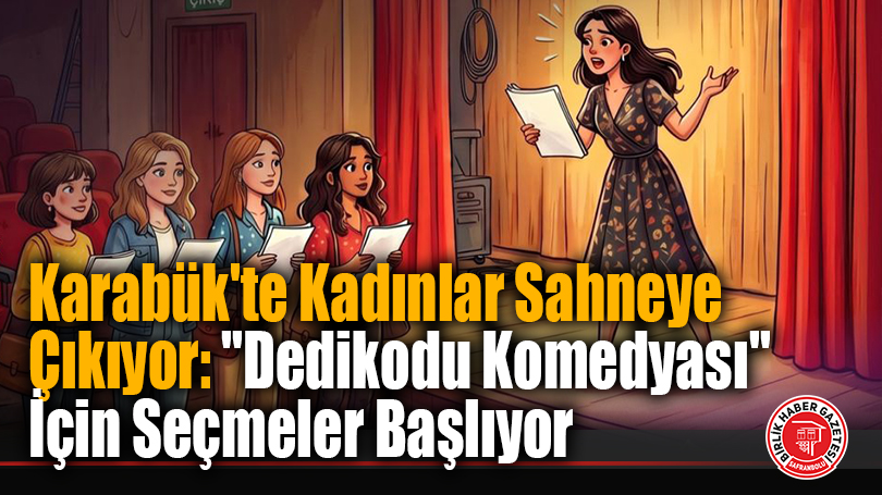 Karabük’te Kadınlar Sahneye Çıkıyor: “Dedikodu Komedyası” İçin Seçmeler Başlıyor
