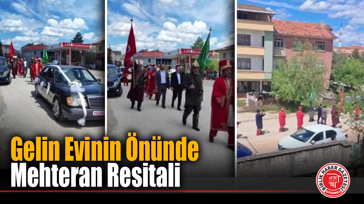 Gelin Evinin Önünde Mehteran Resitali