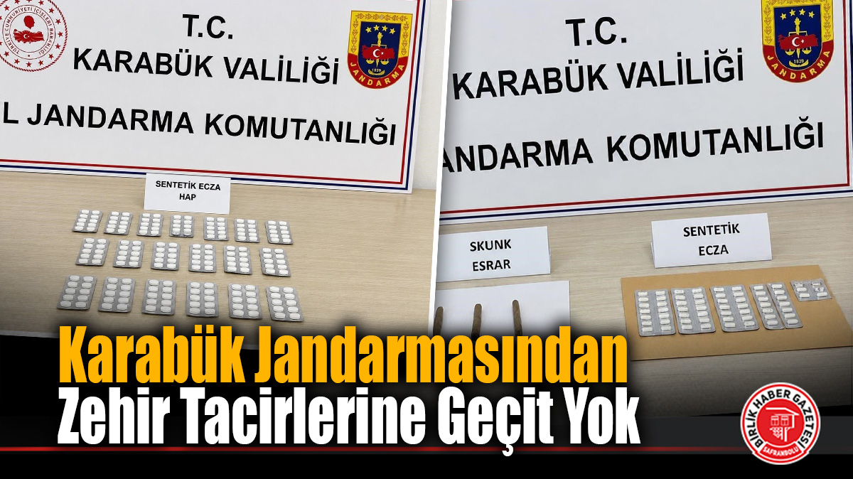 Karabük’te Jandarma Ekiplerinden Peş Peşe Uyuşturucu Operasyonları